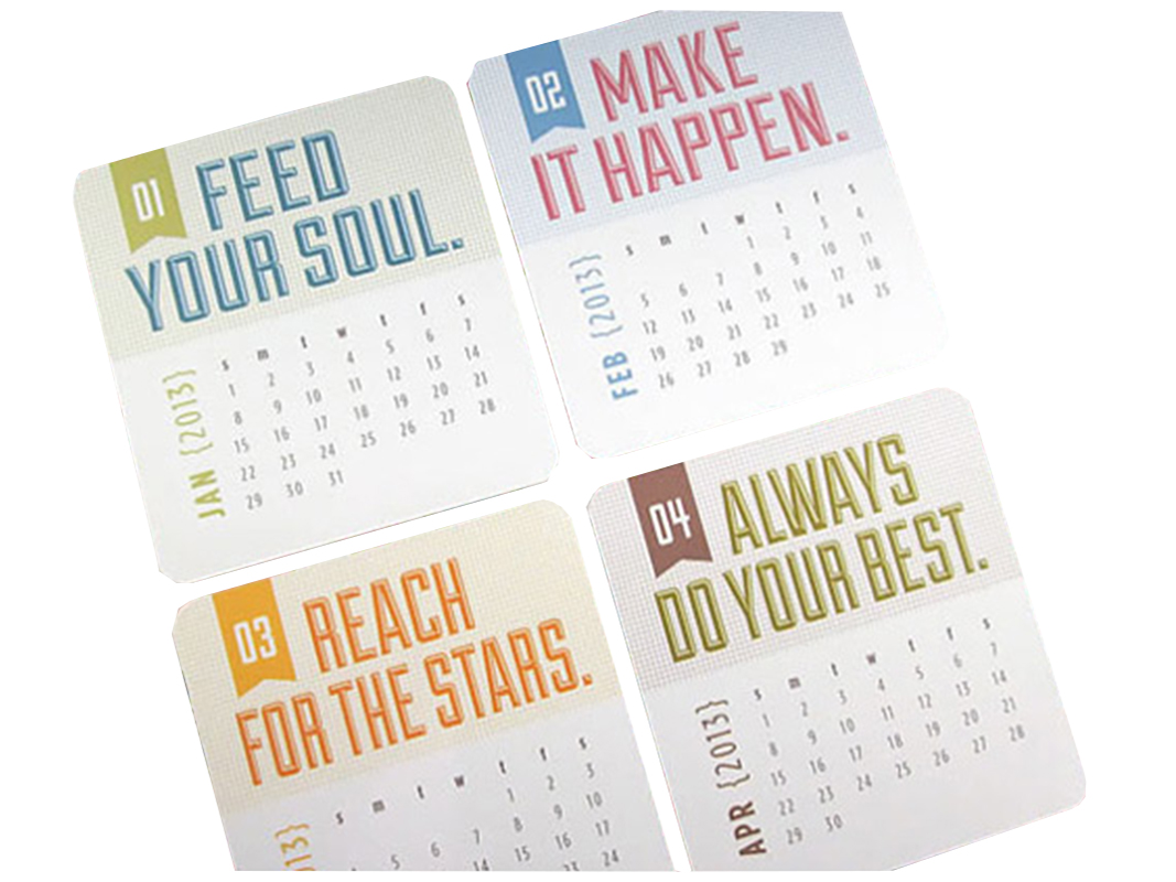 High quality Full color Card Calendar Printing China SWP18-2