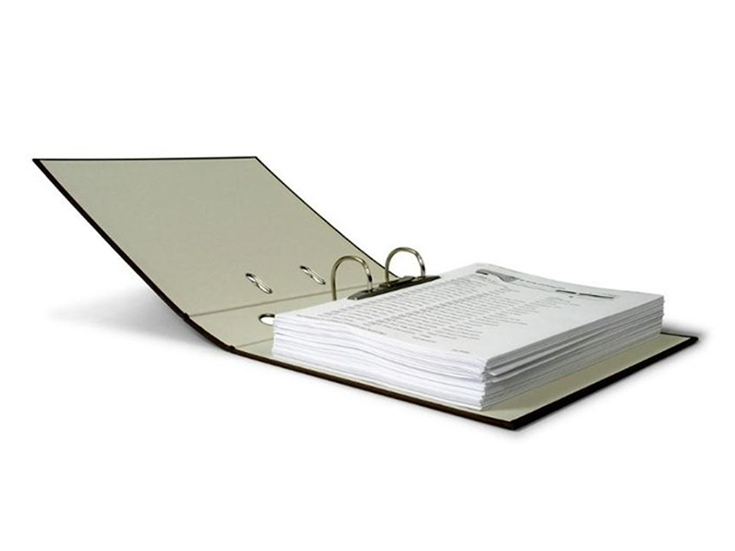 Office folder printing in China with metal ring SWP23-11