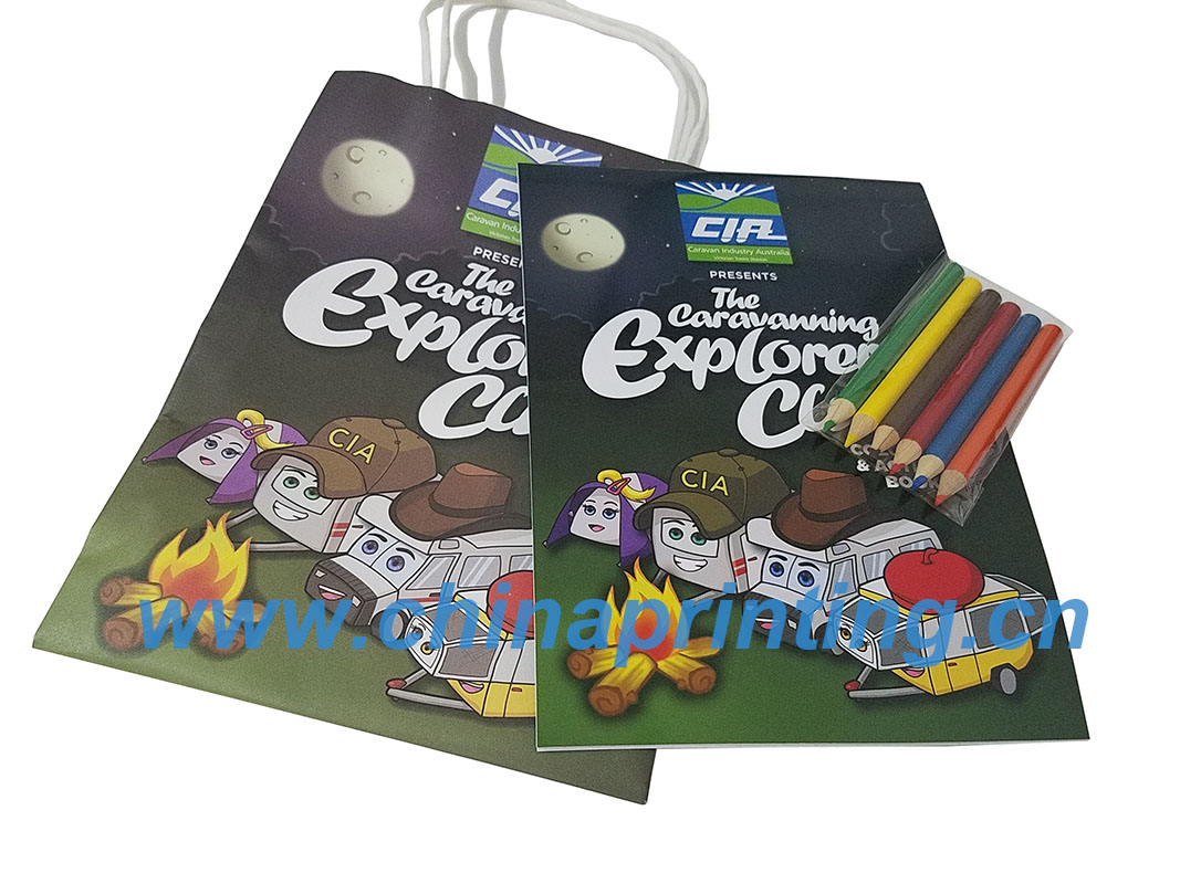 Australian gift bag sticker printing in China 2016 SWP33-11