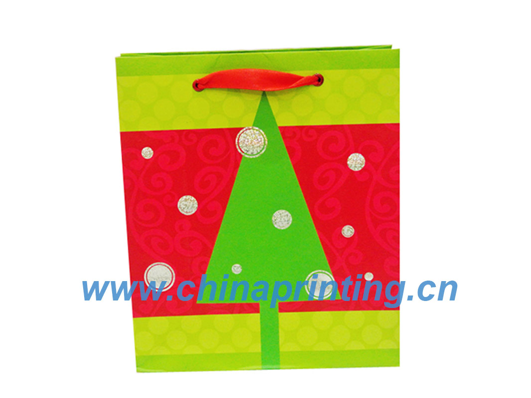 High Quality Christmas gift bag printing in China SWP11-27