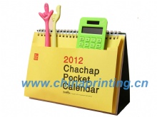 Creative Desk Calendar Printing with pocket in China SWP16-1