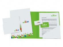 High quality folder printing in China  with cards pocket SWP23-8
