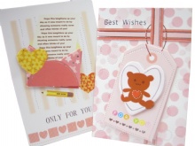 High quality Pink Greeting cards printing in China SWP20-3