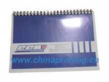 Spiral brochure printing in China with PVC cover SWP6-3