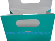 Foldable cosmetic paper bag printing in China SWP11-40