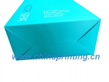 Foldable cosmetic paper bag printing in China SWP11-40