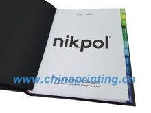 Hardcover catalog with tabs printing in China 2017 SWP7-23