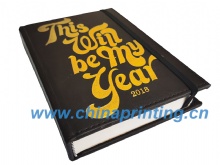 PU leather diary with Tab and Pen printing in China  SWP24-19