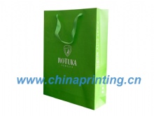 Ribbon Handle Art Paper Bag Printing in china SWP11-28